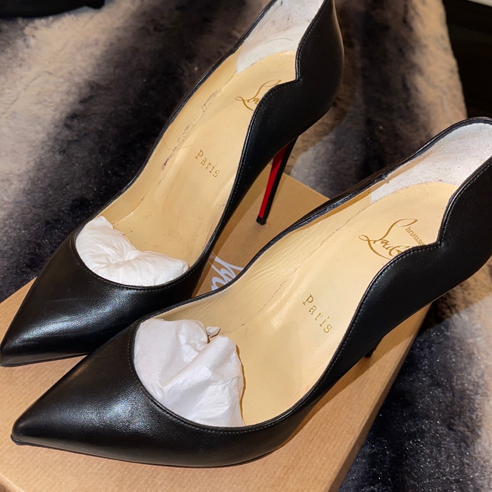 Christian Louboutin patten leather heels